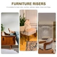 thumbnail image 2 of Practical Furniture Risers for Desk and Table Legs Sturdy Non Slip Desk Pads Brown Plastic TPU 4Pcs, 2 of 8