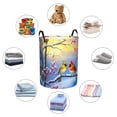 thumbnail image 6 of PHELIKA Winter Snow Cardinals Birds 02 Laundry Basket 65L Large Foldable Round For Dirty Clothes Toy Storage, 6 of 6