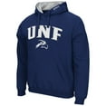 thumbnail image 2 of Men's Colosseum Navy UNF Ospreys Arch and Logo Pullover Hoodie, 2 of 3