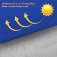 thumbnail image 4 of Yaheetech 12x12 Ft Pop Up Adjustable Canopy Tent with 4 Sidewalls and Roller Bag, Blue, 4 of 7