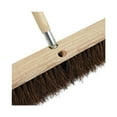 thumbnail image 2 of Boardwalk BWK138 1.13 in. Diameter x 60 in. Handle Length Metal Tip Threaded Hardwood Broom Handle - Natural, 2 of 5