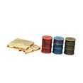 thumbnail image 4 of arctrm 3 Pieces 1:64 Scale Oil Barrel Model Crafts Collection Diorama Decoration with 2, 4 of 9
