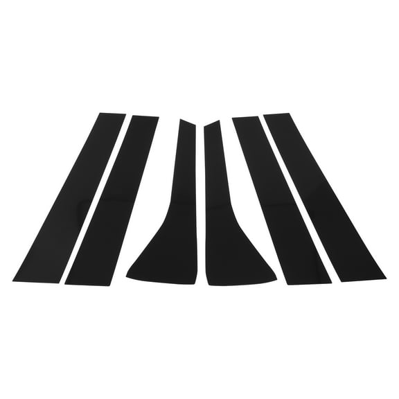 Unique Bargains 6 Pcs Door Pillar Window Trim for Hyundai Palisade 2020-2023 Plastic Front Left Right Anti Scratch Sticker Pillar Posts Cover Black