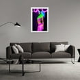thumbnail image 3 of Stephen Chambers 17x24 White Modern Wood Framed Wall Art Titled - Neon Venus 4, 3 of 6
