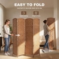 thumbnail image 4 of HOMCOM 4 Panel Folding Room Divider Privacy Screen Indoor Home Decoration, 4 of 10