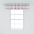 thumbnail image 2 of Ambesonne Chevron Window Valance, Pastel Tones Zigzags, 42" x 12", Multicolor, 2 of 3