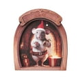 thumbnail image 2 of Linnome Wooden Mouse Hole Fridge Magnet Christmas Refrigerator Sticker Home Wall Ornament, 2 of 6