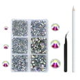 thumbnail image 1 of Soidarity Cristal brillante con bolígrafo y pinzas, juego de manicura brillante y exquisito, decoraciones para ropa, accesorios para tarjetas de ropa DIY Arte de uñas Tipo 2 Soidarity CE012398-02, 1 of 6