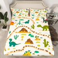 thumbnail image 2 of Castle Fairy Child Boys Girls Kawaii Animal Dino Bed Sheets,Cute Dinosaur King Sheets, 2 of 7