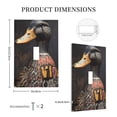 thumbnail image 3 of Fotbe Graffiti Cool Duck Print Duplex Receptacle Wall Plate, 1-Gang 5.0" x3.0" Wall Outlet Covers, Dual Outlet Faceplates Covers, Color-matched Screws Included-Style T, 3 of 6