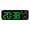 Green, variant on Smart LED Wall Desk Clock with Voice Control, 3-Level Brightness, Temperature Humidity Display, Date Day, Night Mode, Alarm for Home Office