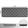 thumbnail image 5 of Kitchen Rugs Sets Of 2,Dark Gray and Light Gray Checkered Pattern Anti Fatigue Kitchen Mat Rugs Non Slip Washable,Decorative Kitchen Floor Mats for Kitchen,Sink,Laundry,17"x47"+17"x47", 5 of 5
