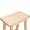 thumbnail image 6 of Open Box PJ Wood Classic Saddle-Seat 29 In Tall Kitchen Counter Stools, Natural, 6 of 11