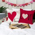 thumbnail image 5 of Valentine Day Love Pillow Covers 20x20 inch Set of 2, Throw Pillow Covers All You Need is Romantic Love Cushion Cases for Home Decor Wedding Bed Sofa Couch, 5 of 6