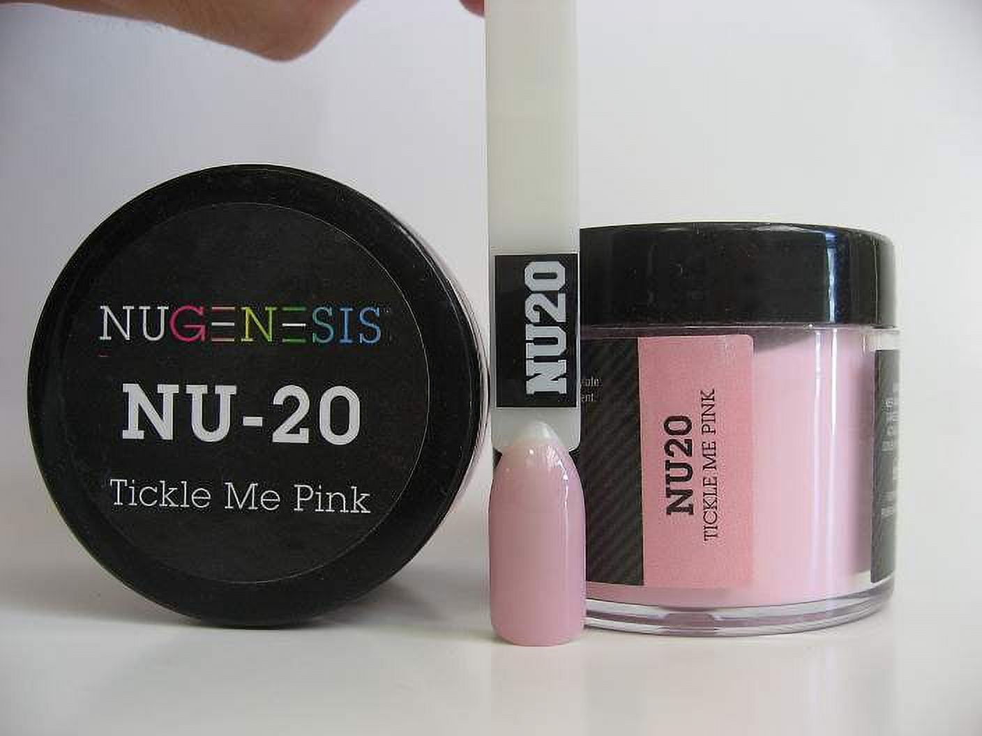 NUGENESIS Nail Color Dip Dipping Powder 1.5oz/43g jar - NU20 Tickle Me Pink