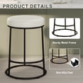 thumbnail image 3 of MultiHaven Backless Bar Stools Set of 3,26.4" Counter Height Barstools with White PU Upholstered Seat for Kitchen Island, 3 of 9
