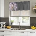 thumbnail image 4 of Fantasy Dandelion Curtain Valances for Windows, Kitchen Valance Window Treatments Panel 2 Pack, Modern Magical Plants Flowers Spring Rod Pocket Short Curtains for Bathroom Bedroom 42 x 12 Inch, 4 of 8