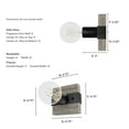 thumbnail image 6 of Hunter - Donelson 1-light Brushed Iron, Small Sconce Light, Dimmable, Rustic Style, for Bedrooms, Dining, Living Rooms - 13050, 6 of 7