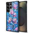 thumbnail image 2 of Daizag Funda Para Samsung Galaxy S25 Ultra Cuatro Esquinas Parachoques Antideslizante Absorción De Golpes Funda Protectora Para Niñas Niños Efecto Vitral Diseño De Flores, 2 of 5