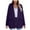 Purple, variant on Ozmmyan Women Cardigan Sweater Fashion Casual Knitted Pocket Sweater Solid Color Long Sleeve Cardigan Tops