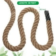 thumbnail image 2 of Jute Rope 2 Inchx50 Feet Natural Jute String Twine Twisted Manila Rope Burlap Rope, 2 of 7