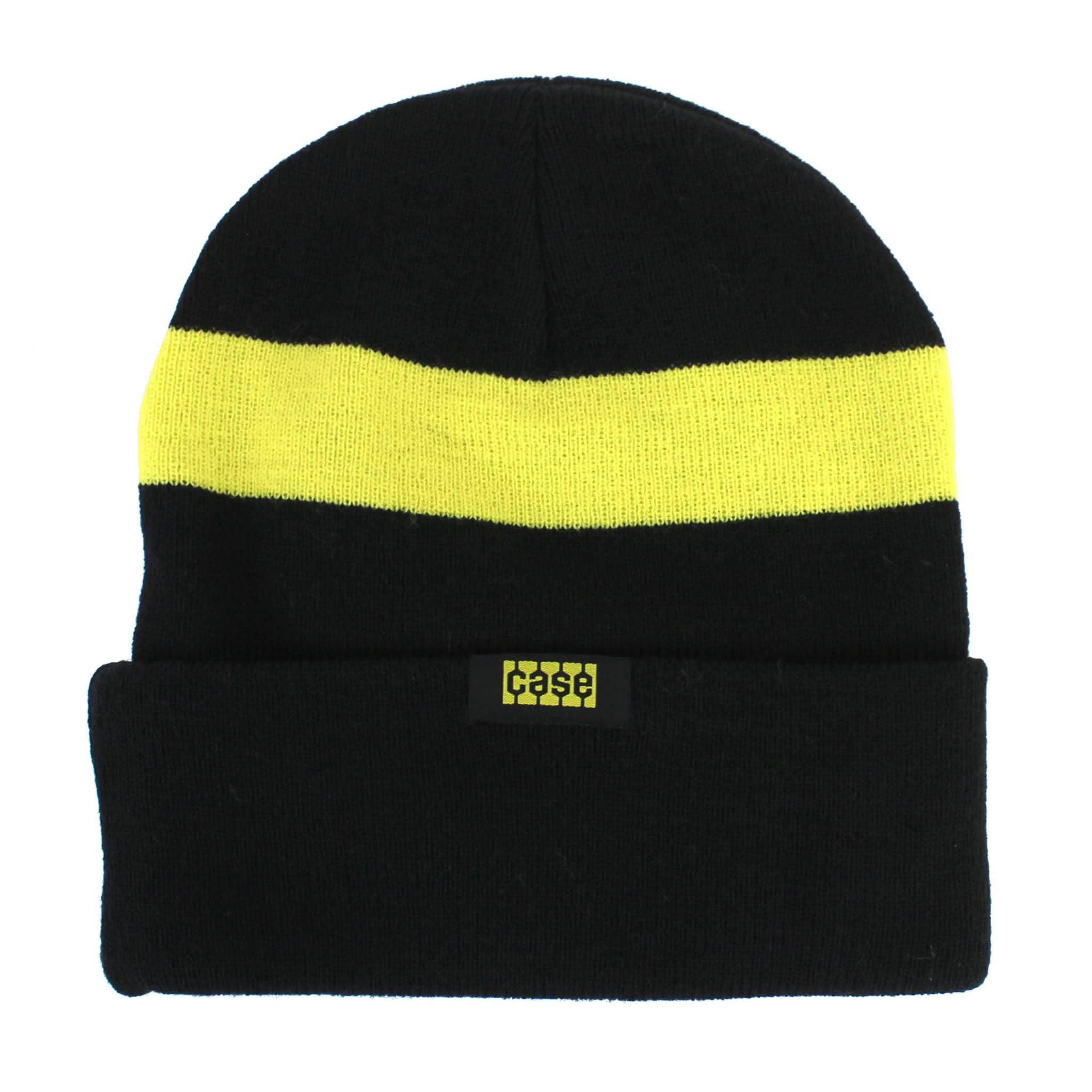 441088 Case Knit Beanie with Safety Yellow Stripe 647011