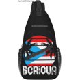 thumbnail image 1 of Puerto Rico Rican Flag Sling bag/Crossbody Backpack/Puerto Rican Shoulder Bag for Travel Hiking Cycling Camping Work, 1 of 1