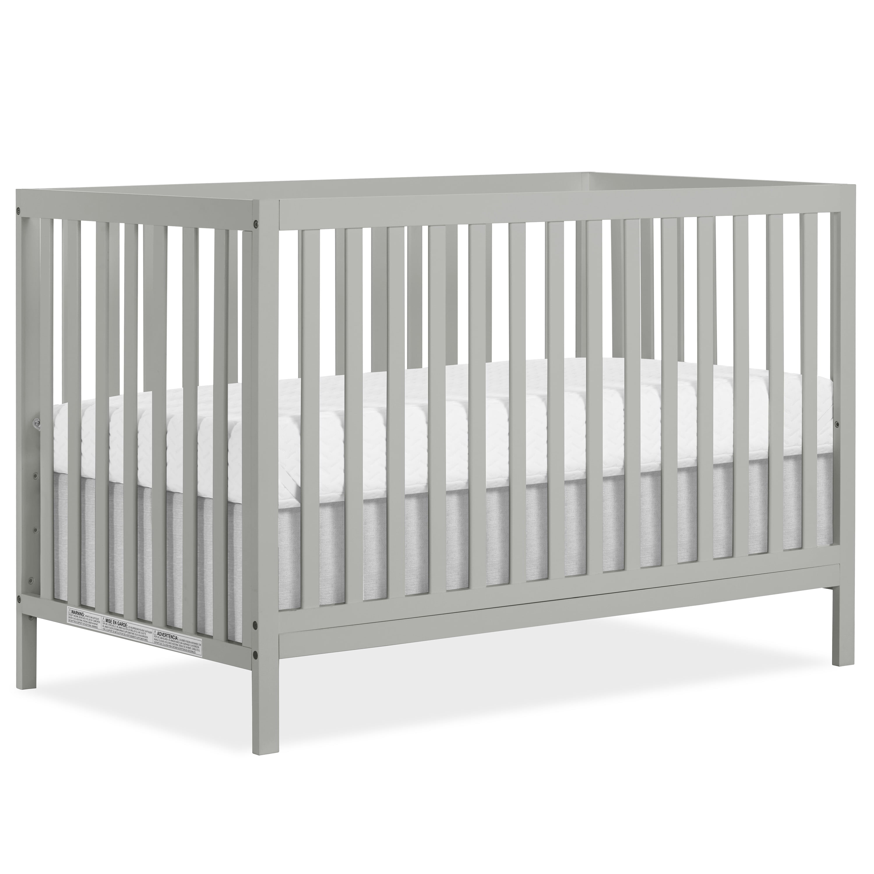 Dream On Me Synergy MOD 5-in-1 Convertible Crib, Converts from Baby Crib to Toddler Bed, Day Bed, Kids Bed and Full Size Bed, Three Adjustable Mattress Height Positions, Cool Gray