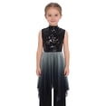 thumbnail image 3 of Kaerm Girls Sequin Praise Dance Dress Sleeveless Church Worship Liturgical Dancewear Black 14, 3 of 7