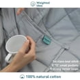 thumbnail image 7 of Weighted Blanket Anxiety Adult Kid Size 48x72 15 lbs (Soft Fabric, Light Gray), 7 of 7