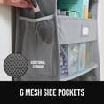thumbnail image 6 of GORILLA GRIP Over Door Organizer Holds 50lbs 5 Shelf Hanger for Bedroom, Bathroom 58x15 Inches Gray, 6 of 9