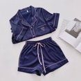 thumbnail image 5 of ZRBYWB Women's Pajama Set Female Pajamas Ice Autumn Home Clothes Thin Tops Shorts Suits Summer 2 Piece Set Nightwear, 5 of 5