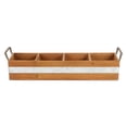 thumbnail image 3 of Cheungs FP-3879BR Brown Wooden 3 Slot Storage Caddy, 3 of 5