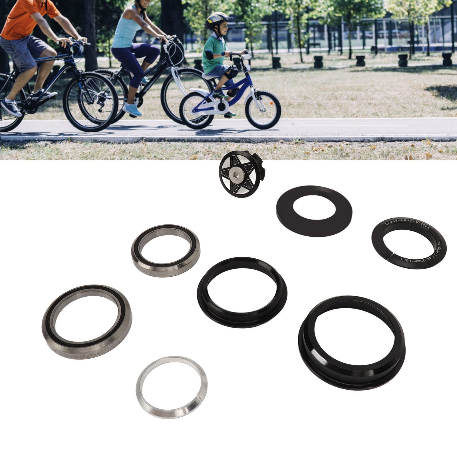 Bike Headset Star Nut, Exquisite Rust Proof Bicycle Front Fork