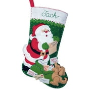 Bucilla Felt Applique Christmas Stocking Kit: Letters to Santa