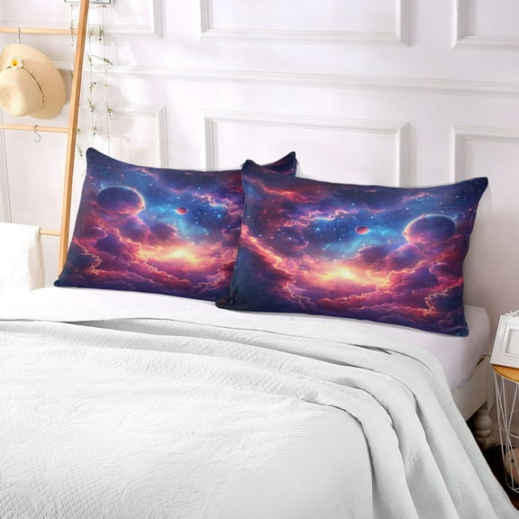 Pillow Case Plush Pillow Celestial Embrace Case standard size/King size/Queen size Bed Pillow Pillowcases