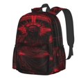 thumbnail image 1 of Easygdp Red Gothic Skeleton Throne for Large Capacity Backpack for Teen,Durable Backpack for Teens Spacious with Multiple Compartments for School and Travel, 1 of 8