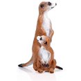 thumbnail image 2 of Meerkat Figurine, Realistic Plastic Wild Simulation Mongoose Figurine Set for Collection, Mongoose Statue Meerkat Statue, Home Decor Accessories, Pack of 3, 2 of 8