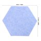 thumbnail image 3 of WORGEOUS 8pcs tablas de boletín de fieltro hexágono sintió pegatinas de pared hexágono nota adhesiva para fantos baldosas de pared, 3 of 8