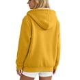 thumbnail image 4 of Lumtrix Women'S Sherpa Lined Full Zip Hoodie Warm Fleece Hooded Sweatshirt Casual Trendy Winter Thick Coat With Pocket Yellow L, 4 of 9