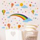 thumbnail image 4 of Calcomanías de pared de arcoíris, pegatinas de estrellas de amor, pegatinas artísticas de luna y nubes, flores de colores, arte de pared extraíble de PVC para jardín., 4 of 8