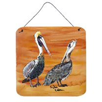 Carolines Treasures 8407DS66 Pelican Wall or Door Hanging Prints 6HX6W multicolor