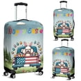 thumbnail image 2 of Happy Easter Poodle American Flag Truck Bunny Ears Travel Luggage Cover Poodles Dog Lover Gifts Idea Suitcase Dust Protective Decor - 03001, 2 of 5