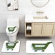 thumbnail image 1 of ABPHQTO Compras ecológicas Juego de alfombras de baño de 3 piezas Alfombra de baño Alfombra de contorno y tapa de inodoro, 1 of 2