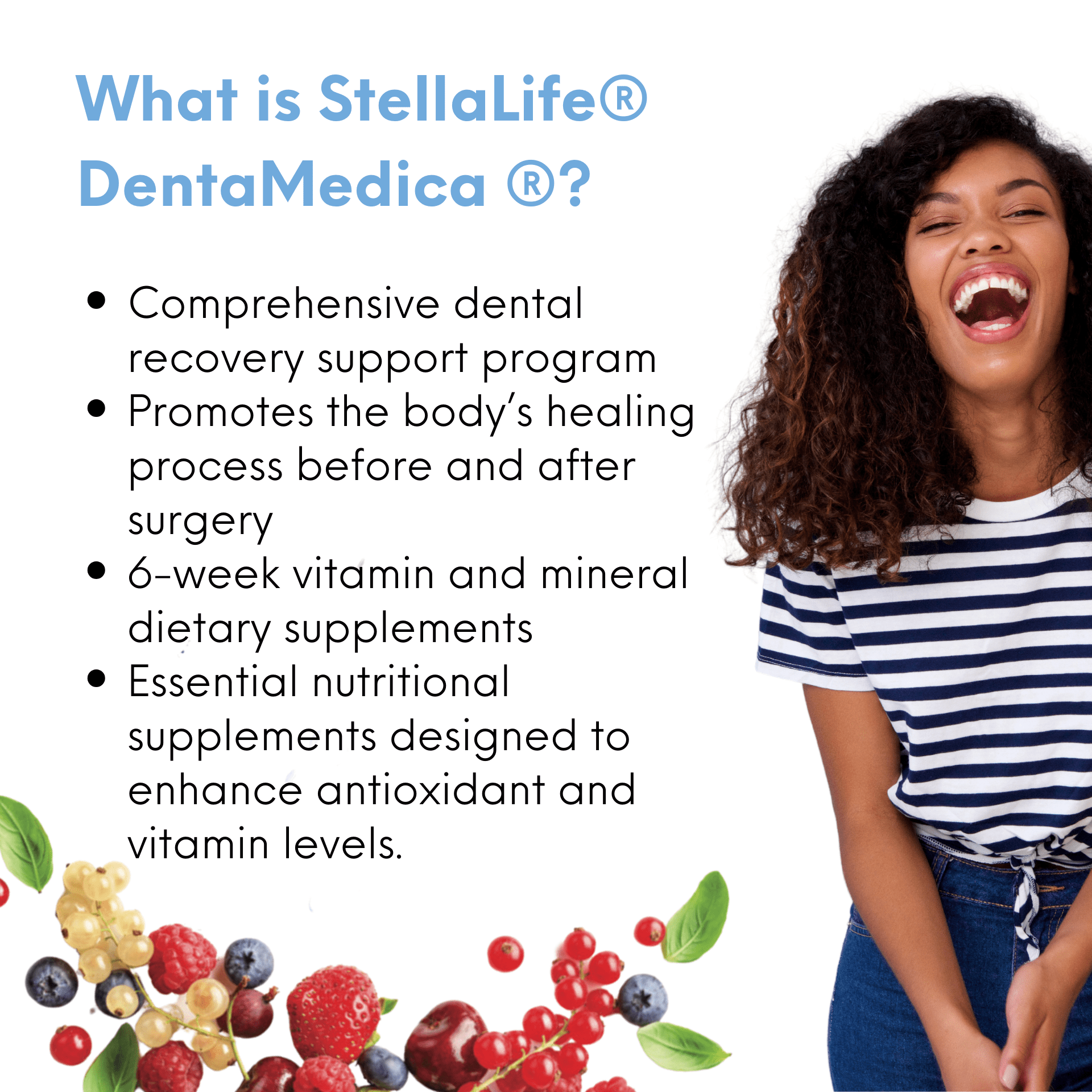 StellaLife DentaMedica Vegan Daily Multivitamin Nutritional Support for Faster Dental Surgery Recovery, VIT D3 K2 C B Zinc CoQ10 Magnesium, Healthy Bones & Gums, Non-GMO, GMP USA, 168 Capsules
