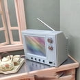 thumbnail image 4 of Accesorio de decoración de TV jugable para de televisión en miniatura de simulación 1/12 Azul Hugo televisor de casa de muñecas, 4 of 9