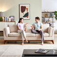 thumbnail image 6 of Modern Luxury Sofa by Black & White Furniture (Beige) - Beautifully Crafted Furniture Perfect for Houses, Condos and Apartment – Easy Assembly, 6 of 7
