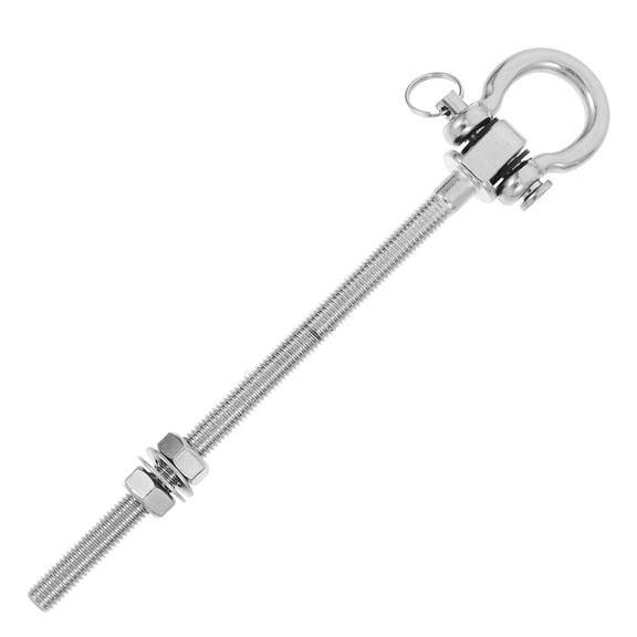 PTOOTP Heavy-Duty Stainless Steel Swing Hook for Patio Porch, Durable Silver Hanger for Outdoor Use