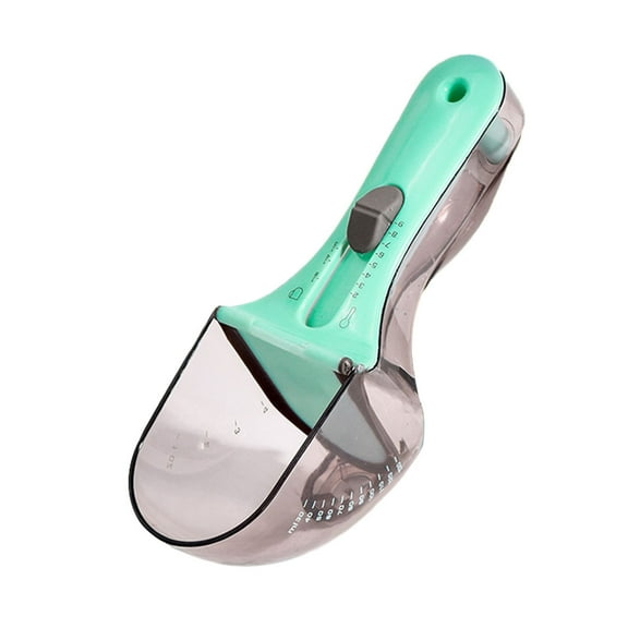 Pet Food Measuring Spoon Adjustable Pet Food Measuring Cup with Control Kitchen Flour Spoon for Coffee Sugar