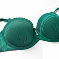 thumbnail image 5 of Bigersell Camisoles with Built in Bra Discount Lace Bra Padded Bralette Strapless Bra Style R-990 Full-Coverage Wirefree Bra Sports Bras Women's Back-Smoothing Bra Hook & Eye Bra Closure Green XXL, 5 of 8